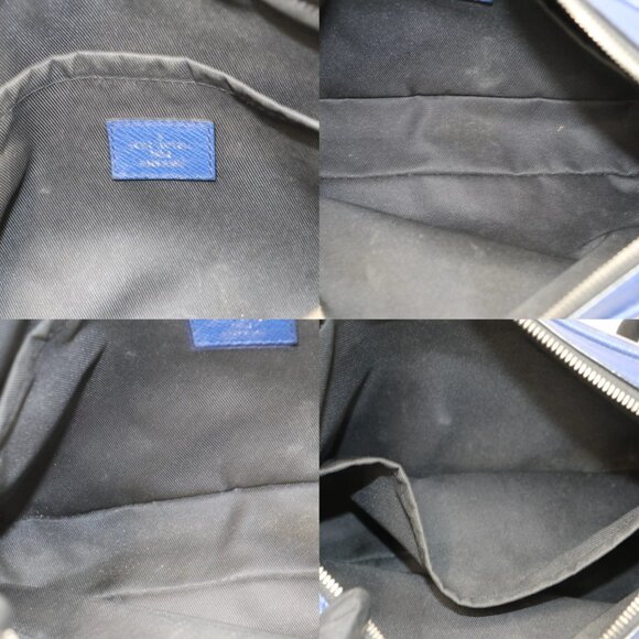 Louis Vuitton Cobalt Blue Taiga Leather Monogram Canvas Outdoor Messenger Bag - Picture 14 of 15